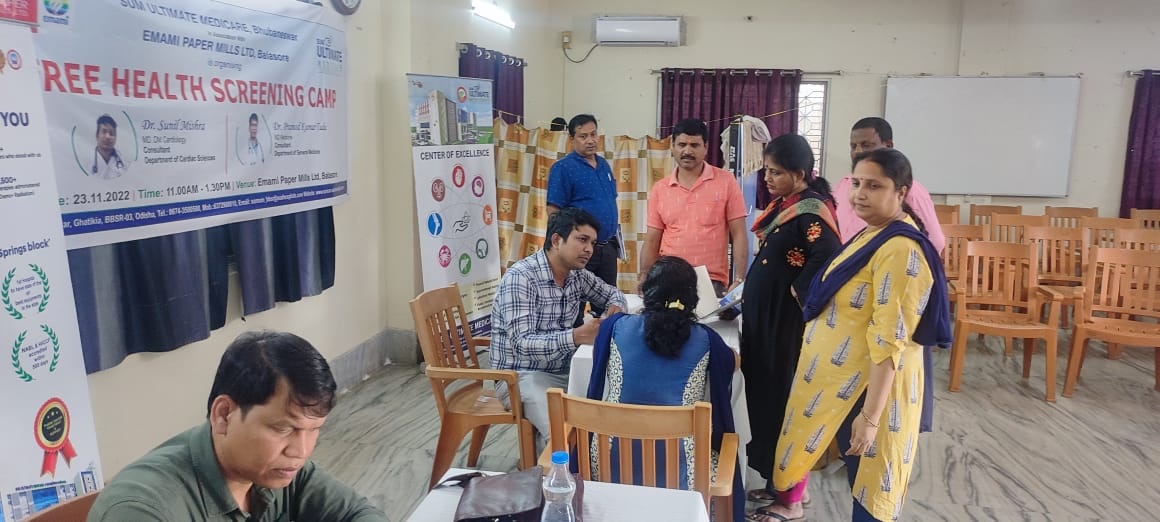 Health Camp At EMAMI Paper